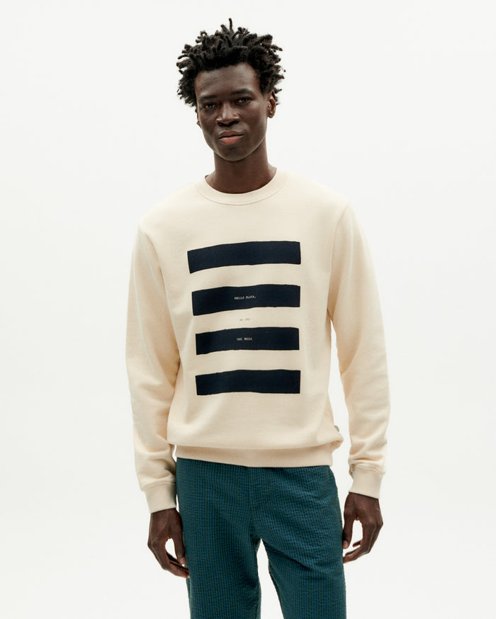 Thinking Mu Sudadera Cruda Hello Playa