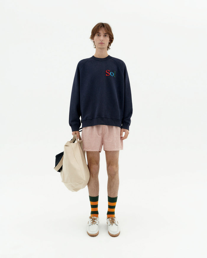 Thinking Mu Sudadera Navy Sol Type Pepe