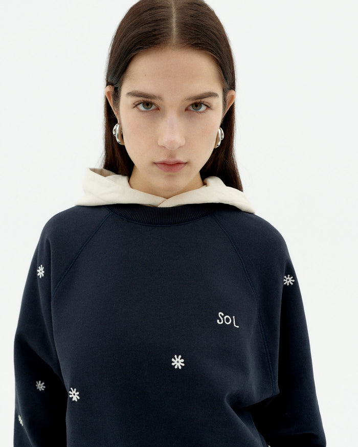 Thinking Mu Sudadera Navy Solsol Bonnie
