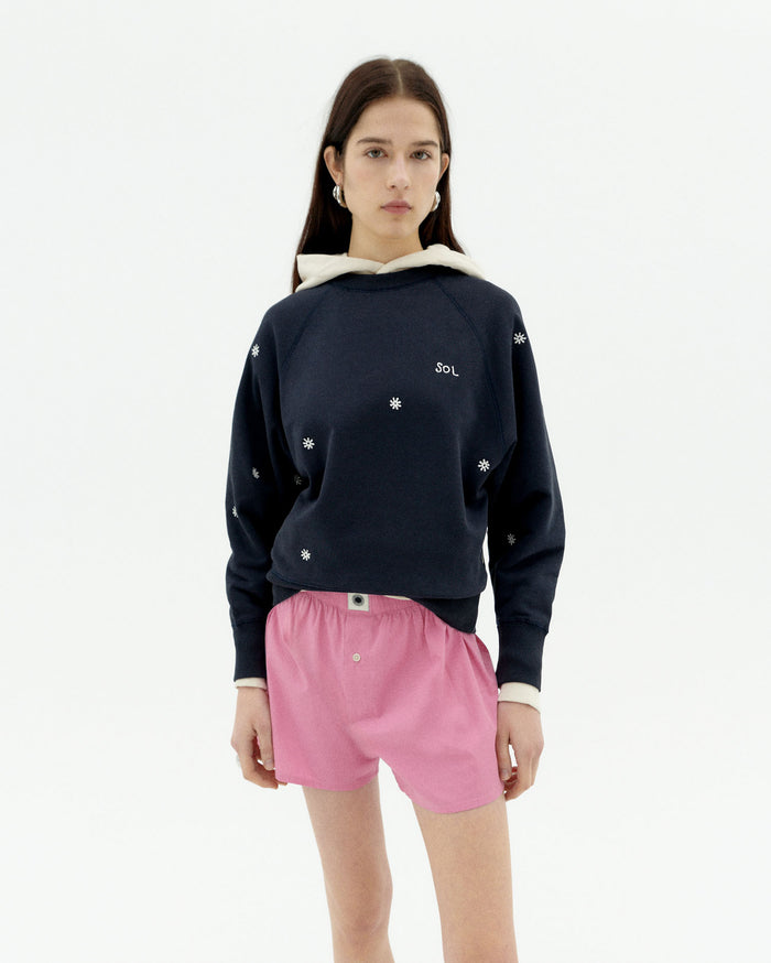 thinking mu Sudadera navy solsol Bonnie