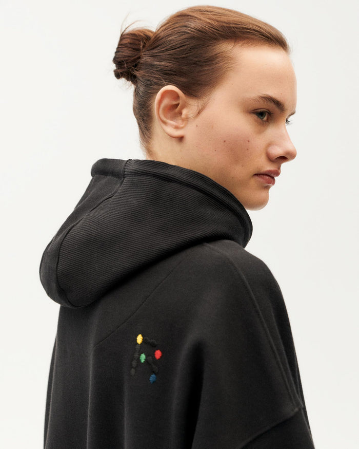 Thinking Mu Sudadera Negra Andrea Unisex