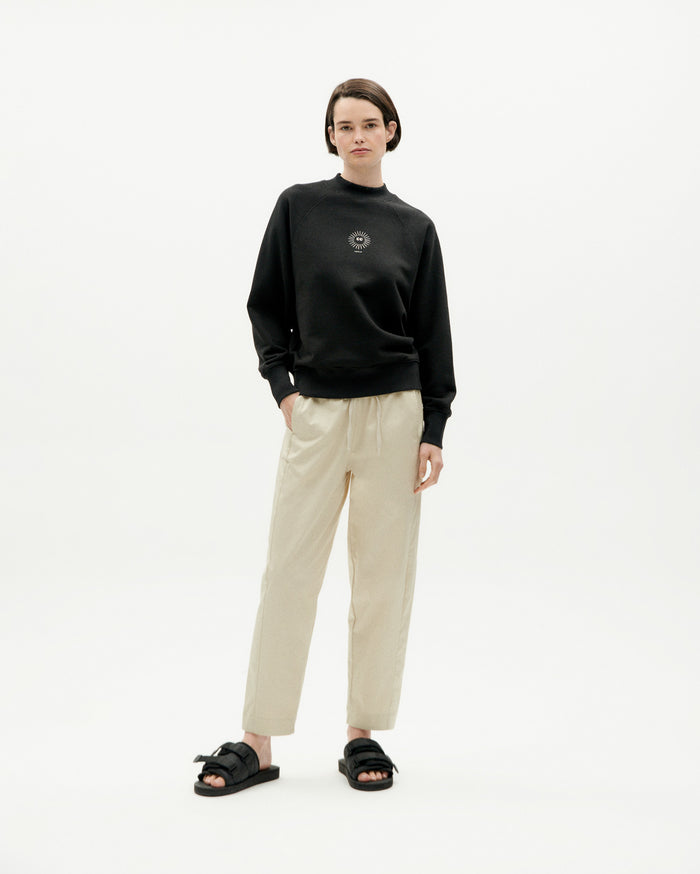 Thinking Mu Sudadera Negra Soleil Fantine