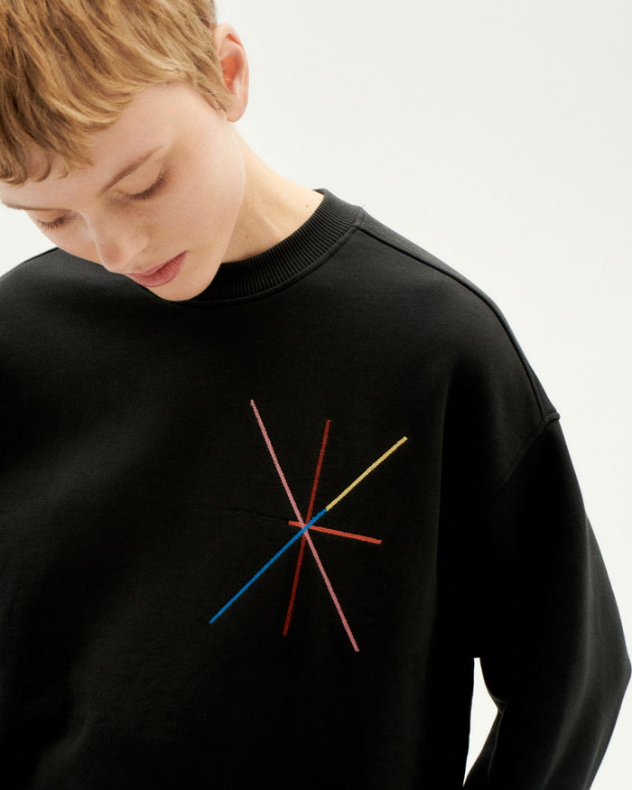 Thinking Mu Sudadera Negra Vertex Jane