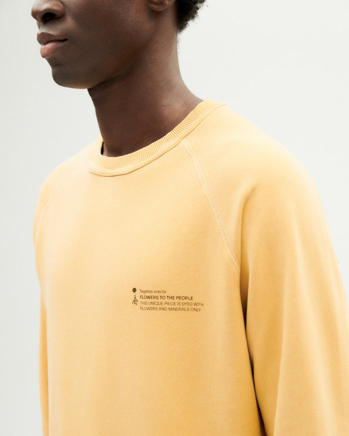Thinking Mu Sudadera Tagetes Tinte Natural Hombre
