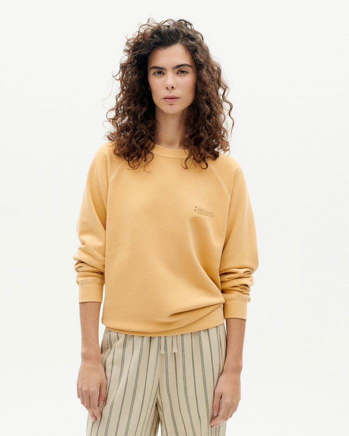 Thinking Mu Sudadera Tagetes Tinte Natural Unisex