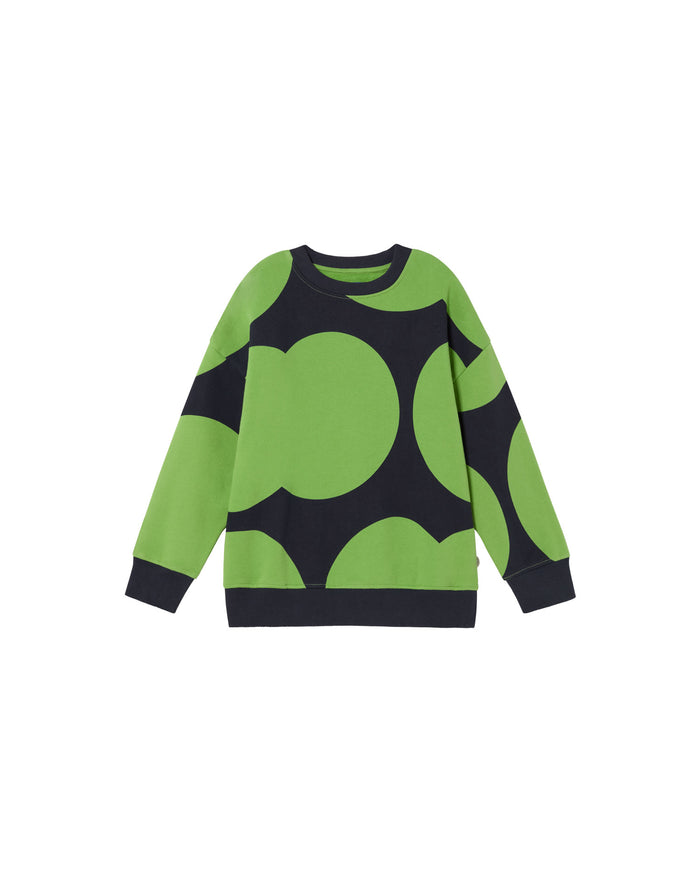 thinking mu Sudadera verde big dots Kai