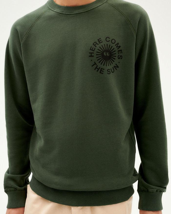 Thinking Mu Sudadera Verde Happy Sun