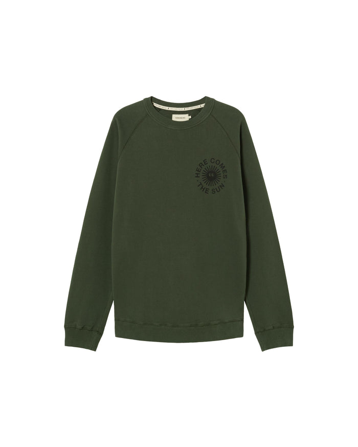 thinking mu Sudadera verde Happy sun