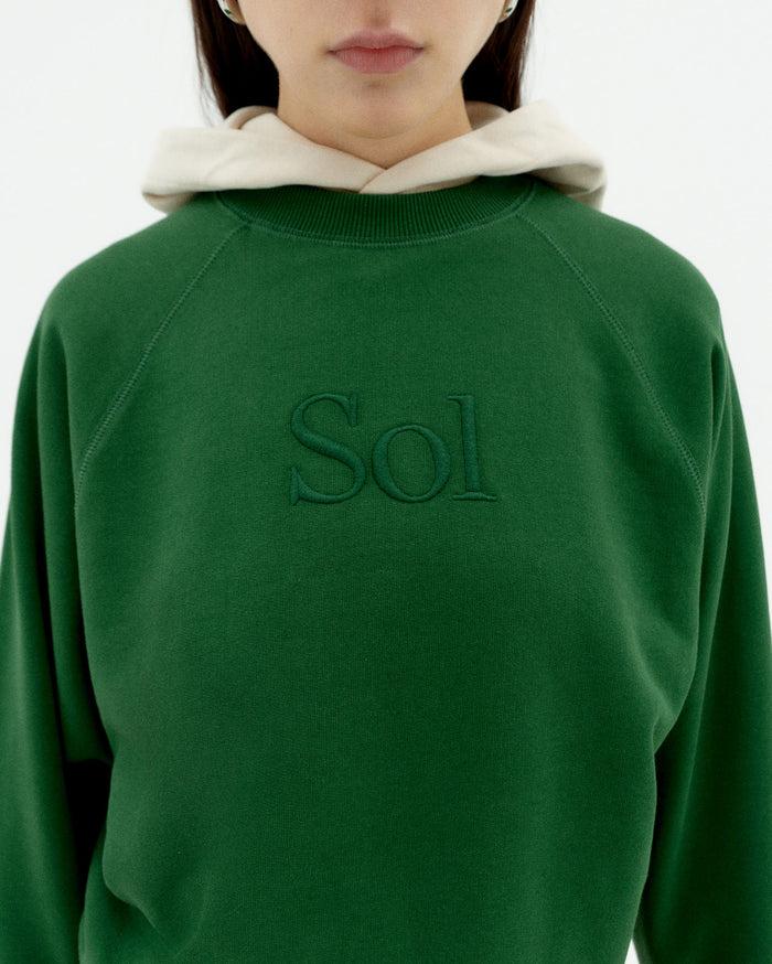 Thinking Mu Sudadera Verde Sol Type Bonnie