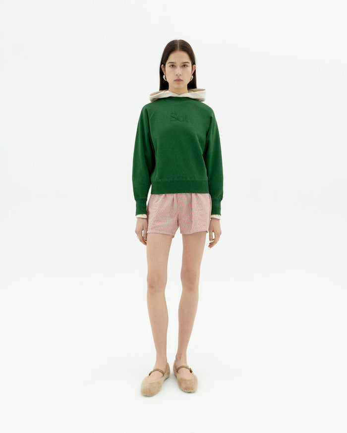 Thinking Mu Sudadera Verde Sol Type Bonnie