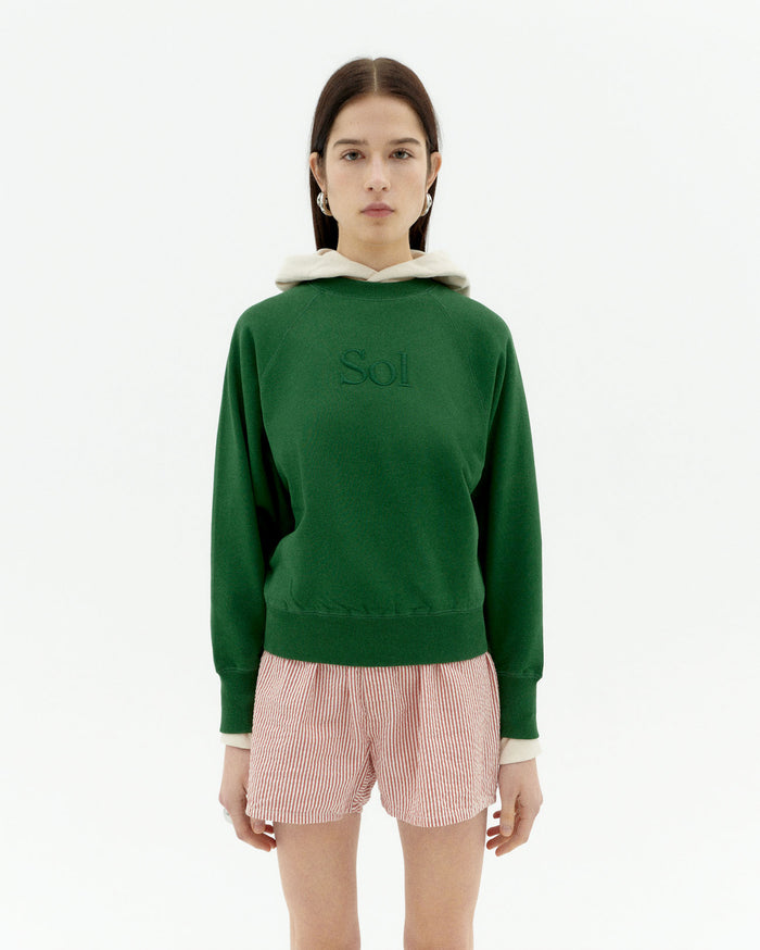 thinking mu Sudadera verde sol type Bonnie