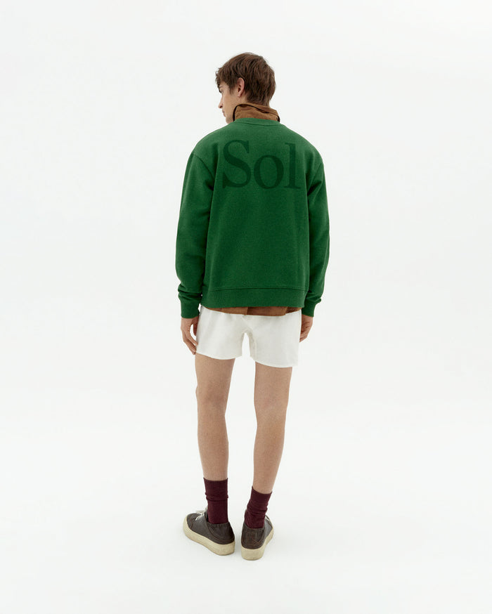 Thinking Mu Sudadera Verde Sol Type Leon