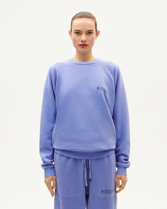 thinking mu Sudadera Violeta tinte natural unisex