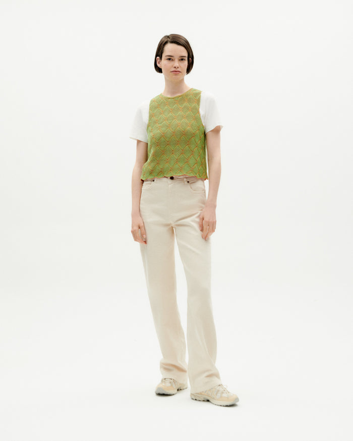 Thinking Mu Tank Top Verde Punto Aura