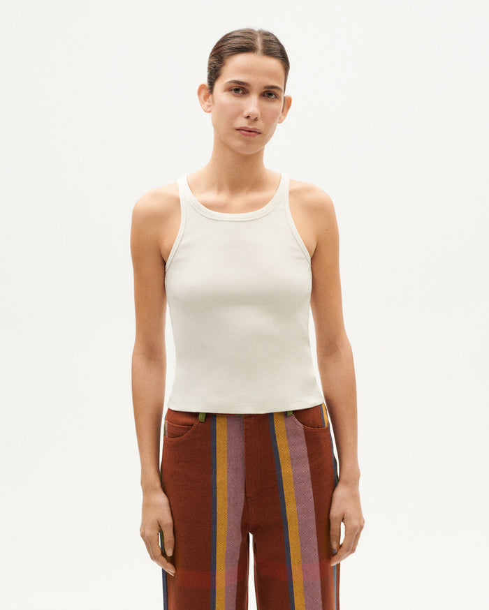 thinking mu Top blanco Harriet