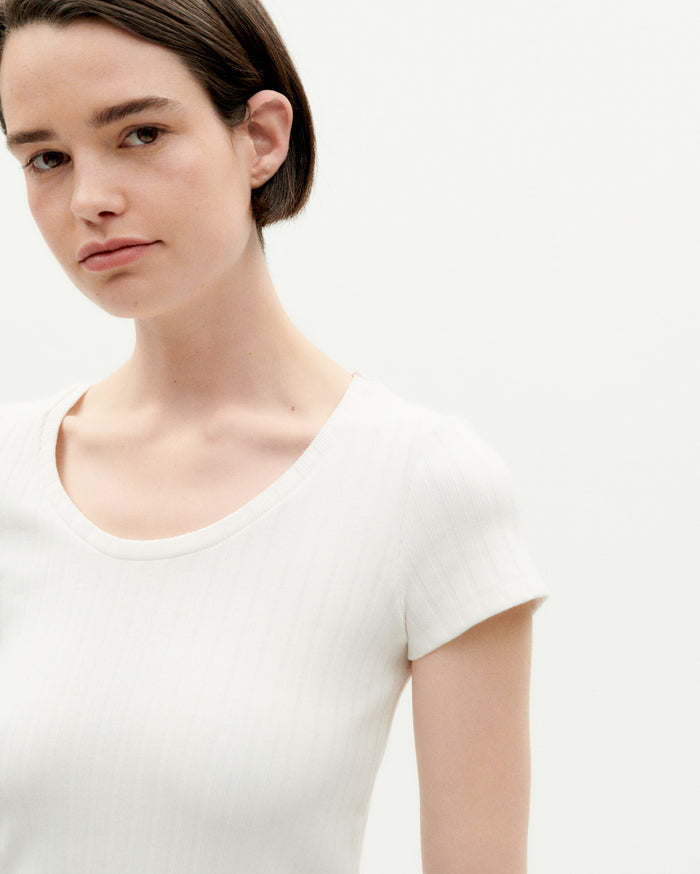 Thinking Mu Top Blanco Trash Cara