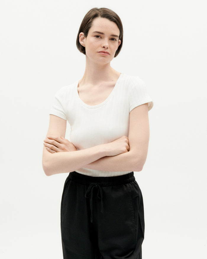 Thinking Mu Top Blanco Trash Cara