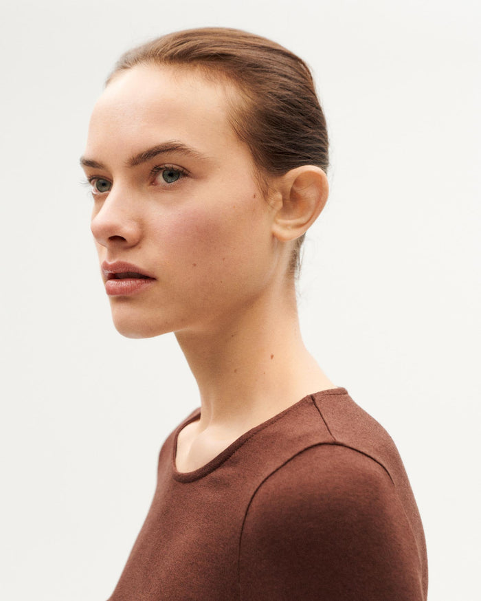 Thinking Mu Top Marrón Cachemir Brisa