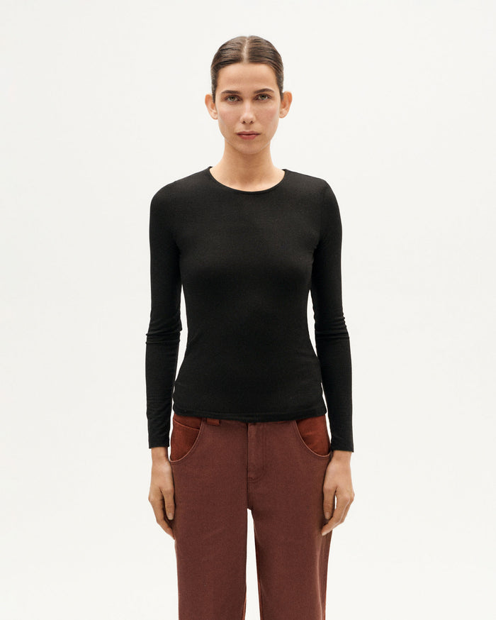 Thinking Mu Top Negro Cachemir Brisa