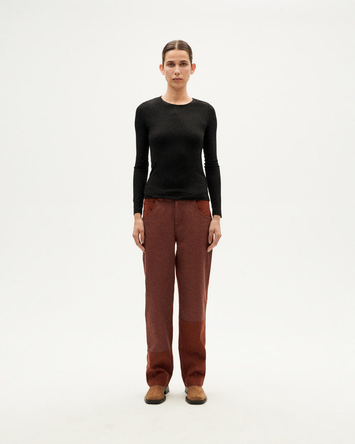 Thinking Mu Top Negro Cachemir Brisa