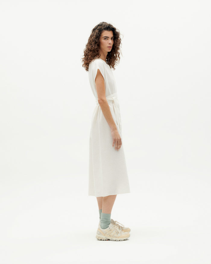 Thinking Mu Vestido Blanco Gretel