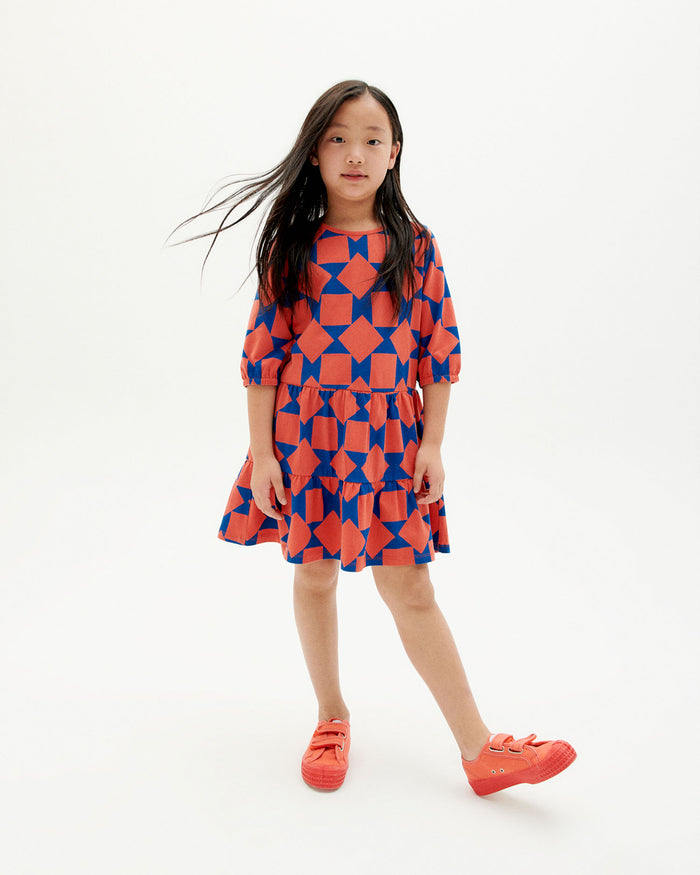 Thinking Mu Vestido Cuadros Nina