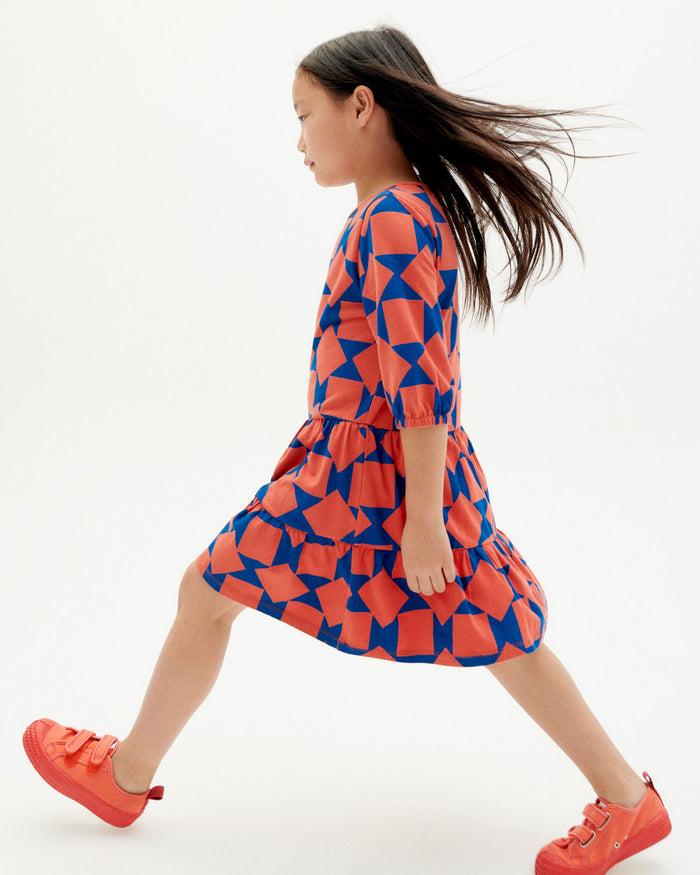 Thinking Mu Vestido Cuadros Nina