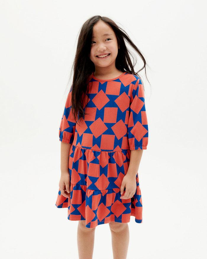 Thinking Mu Vestido Cuadros Nina