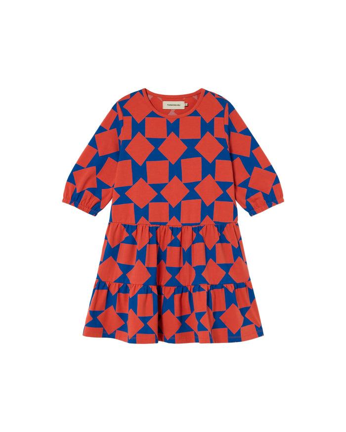 thinking mu Vestido cuadros Nina