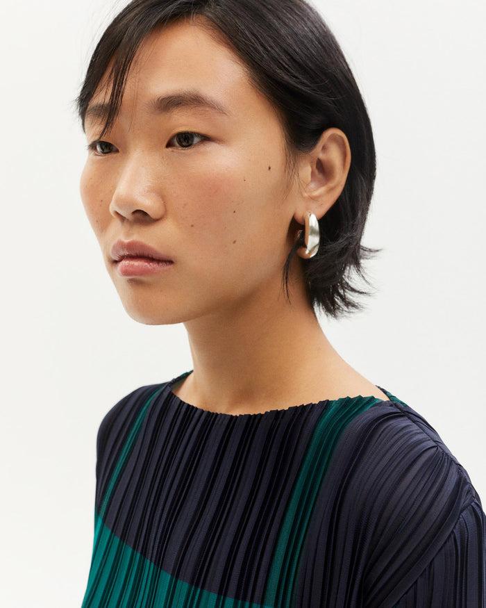 Thinking Mu Vestido Multicolor Plisado Myrtle