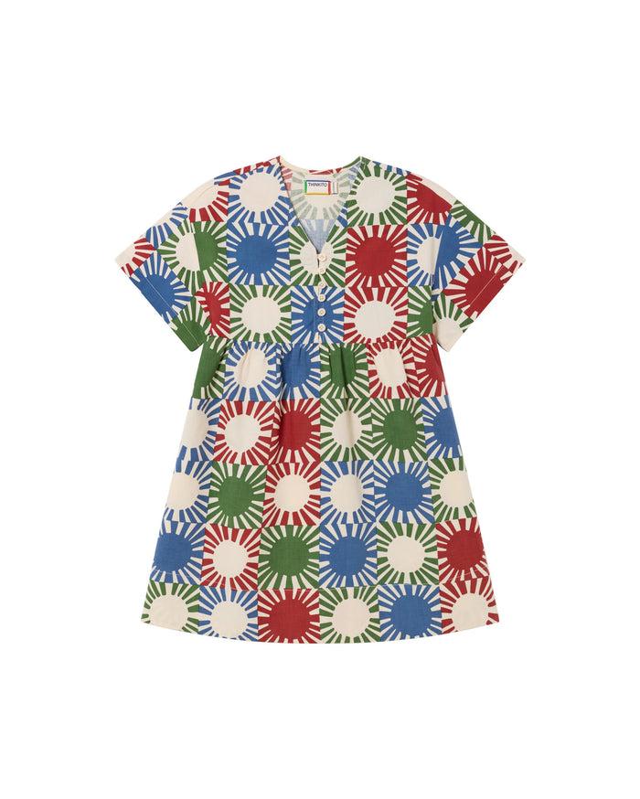 thinking mu Vestido multicolor solgrid Lucky