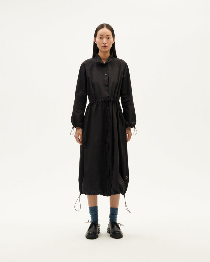 thinking mu Vestido negro Kusama