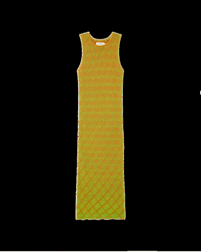 thinking mu Vestido verde punto Pippi