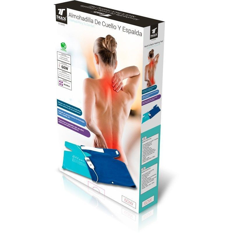 Thulos Almohadilla De Cuello Y Espalda 40x38 Cm. 3 Temperaturas 60W. THULOS TH-EB200