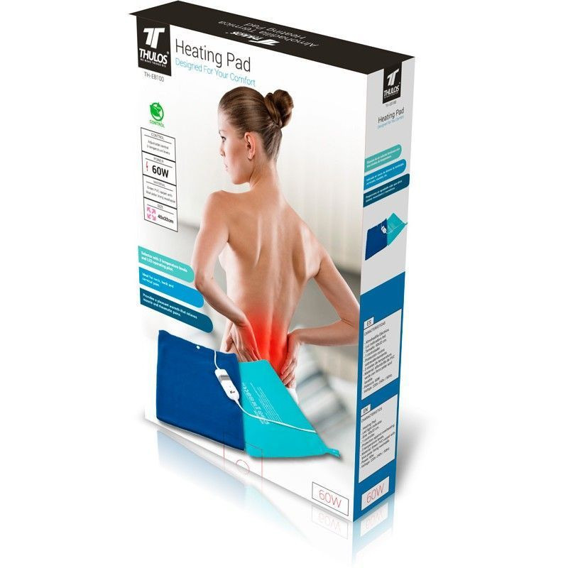Thulos Almohadilla Térmica Ideal Para Aliviar Dolores Musculares Y Reumáticos 40x32 Cm. 60W. THULOS TH-EB100