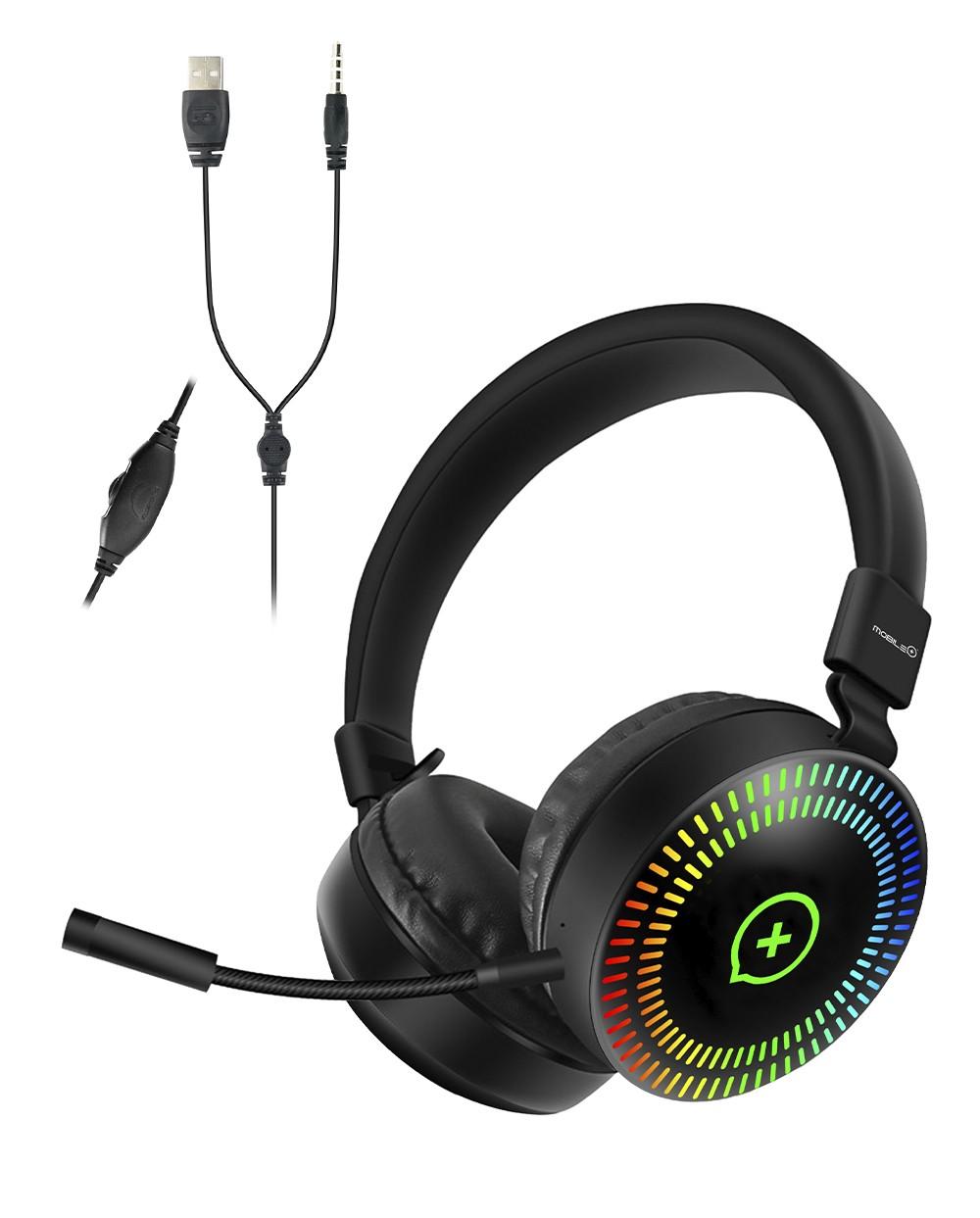 thulos Auriculares Gaming 3D Surround 7. 1 Micrófono y Ajuste de volumen. MOBILE+ MB-HP35