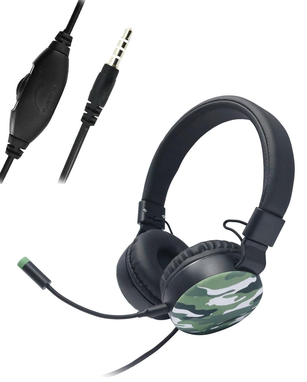 thulos Auriculares Gaming Camuflaje Micrófono y Ajuste de volumen. MOBILE+ MB-HP34