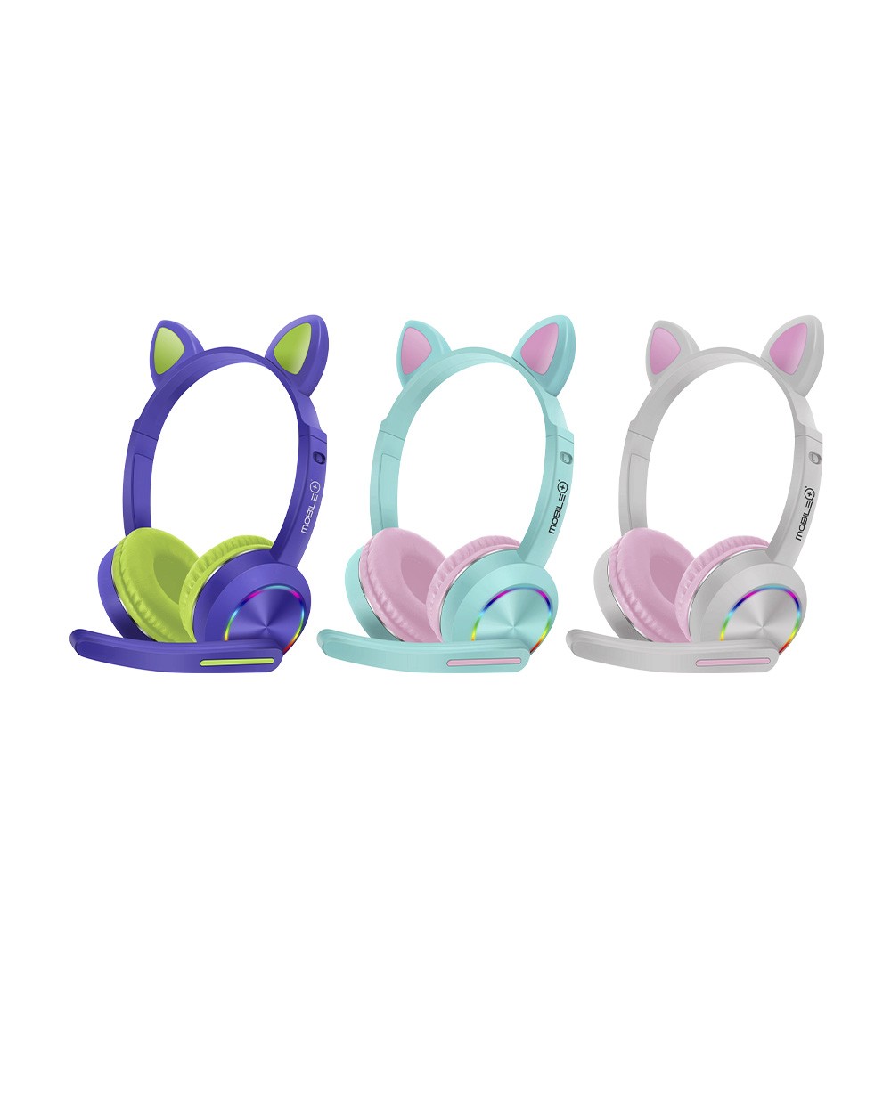 thulos Auriculares Gaming Cat Ears con Micrófono y Ajuste de volumen. MOBILE+ MB-HP31