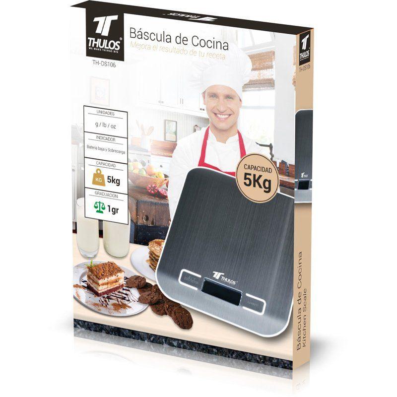 Thulos Balanza De Cocina Digital 5Kg De Capacidad. THULOS TH-DS106