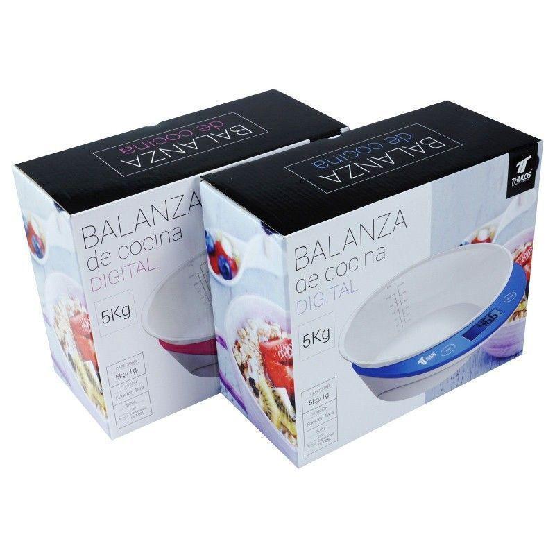 Thulos Balanza De Cocina Digital De Alta Precisión Capacidad Max.: 5Kg THULOS TH-DS8024