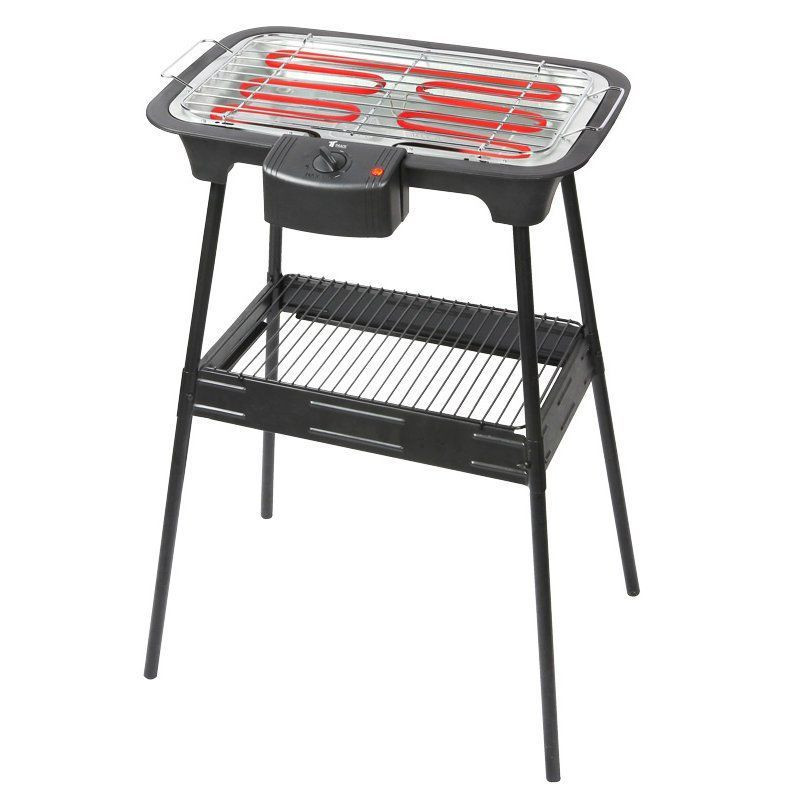 thulos Barbacoa eléctrica con soporte termostato regulable 2000W. THULOS TH-BQ218