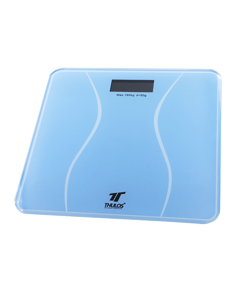 thulos Báscula Digital de baño plataforma de vidrio templado capacidad máx. 180 Kg. THULOS TH-BD119