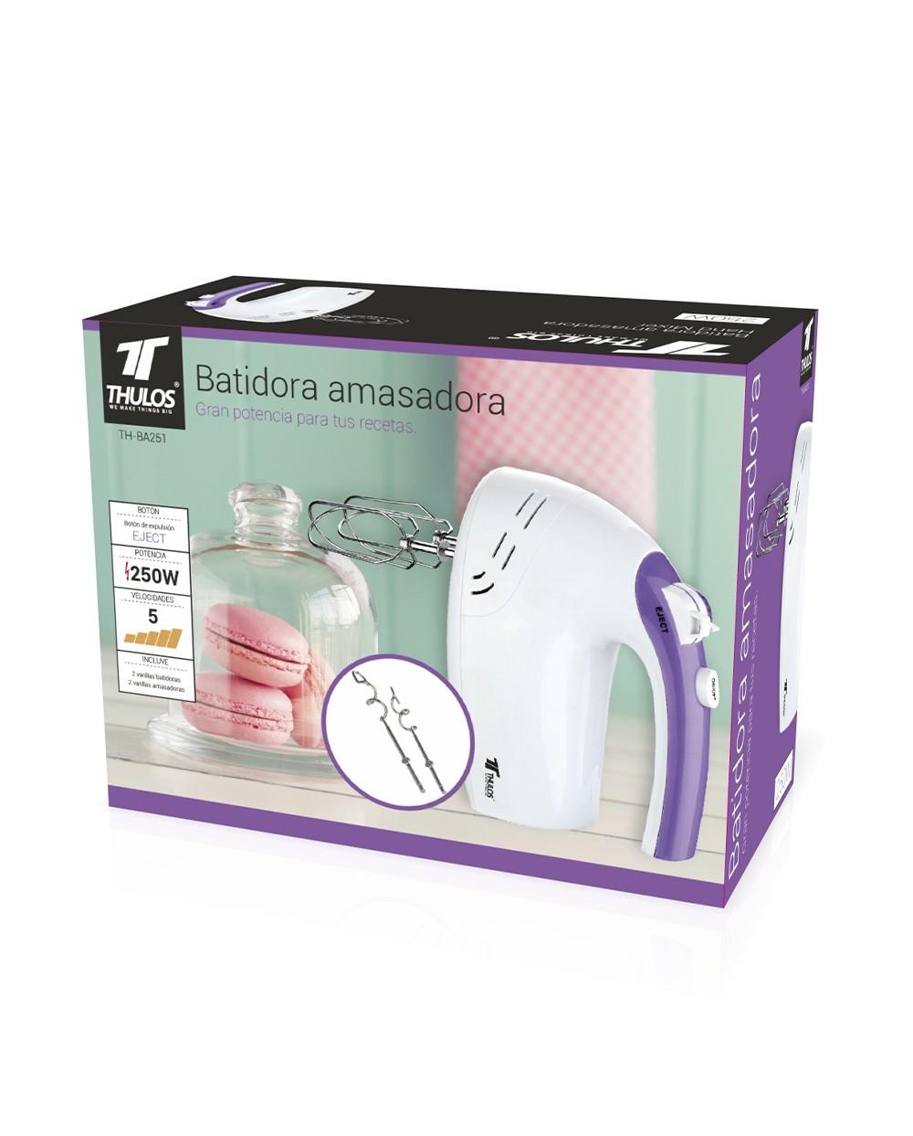 Thulos Batidora-Amasadora 250W 5 Velocidades. THULOS TH-BA251