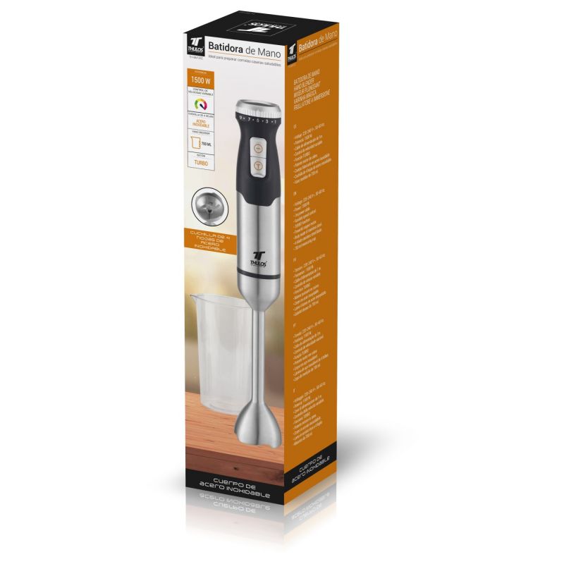 Thulos Batidora De Mano 1500W Con Control Variable De Velocidad Y Función TURBO. THULOS TH-BM1202