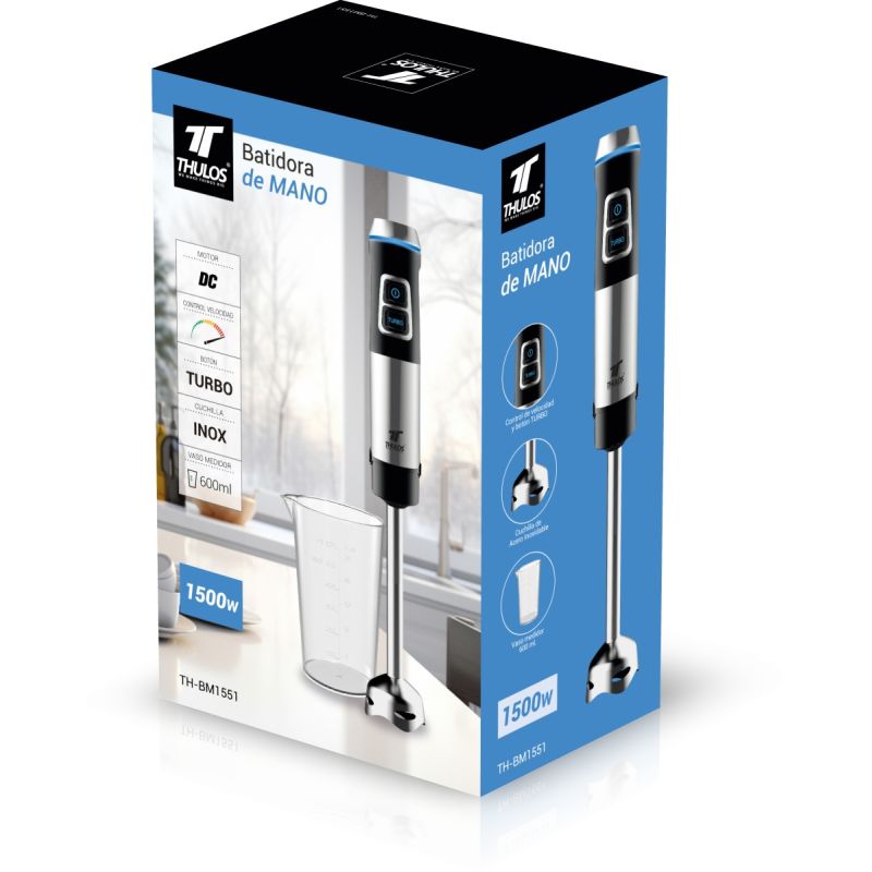 Thulos Batidora De Mano 1500W Motor De Cobre DC. THULOS TH-BM1551