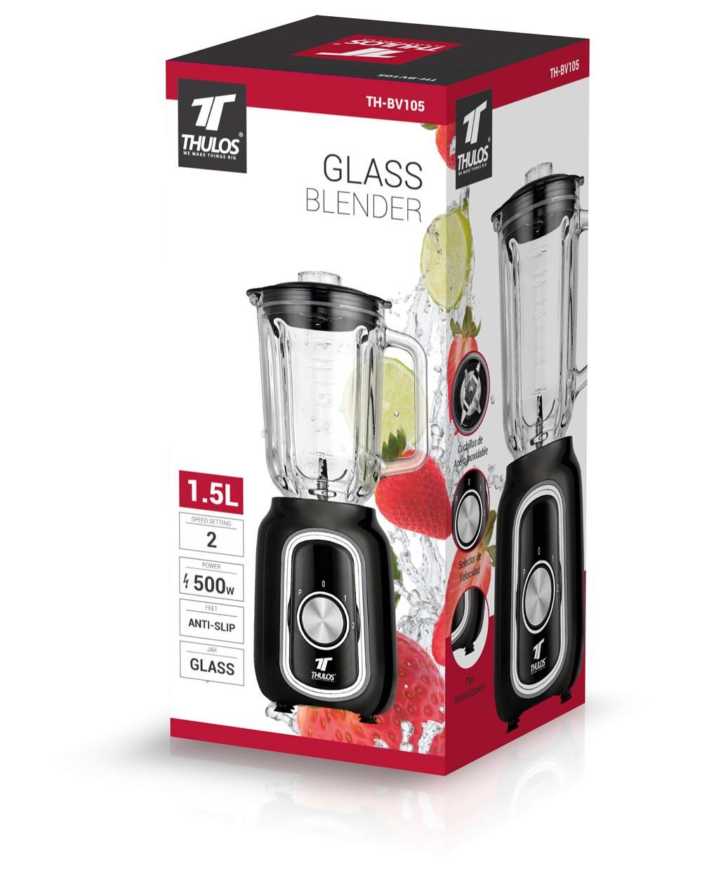 Thulos Batidora De Vaso 500W 2 Velocidades Con Función "PULSE". THULOS TH-BV105