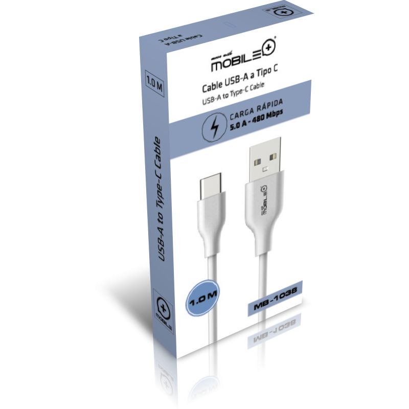 Thulos Cable De Carga Rápida Y Transmisión De Datos USB-A A Tipo-C Longitud De Cable: 1 M 1.5 M ó 2 M. MOBILE+