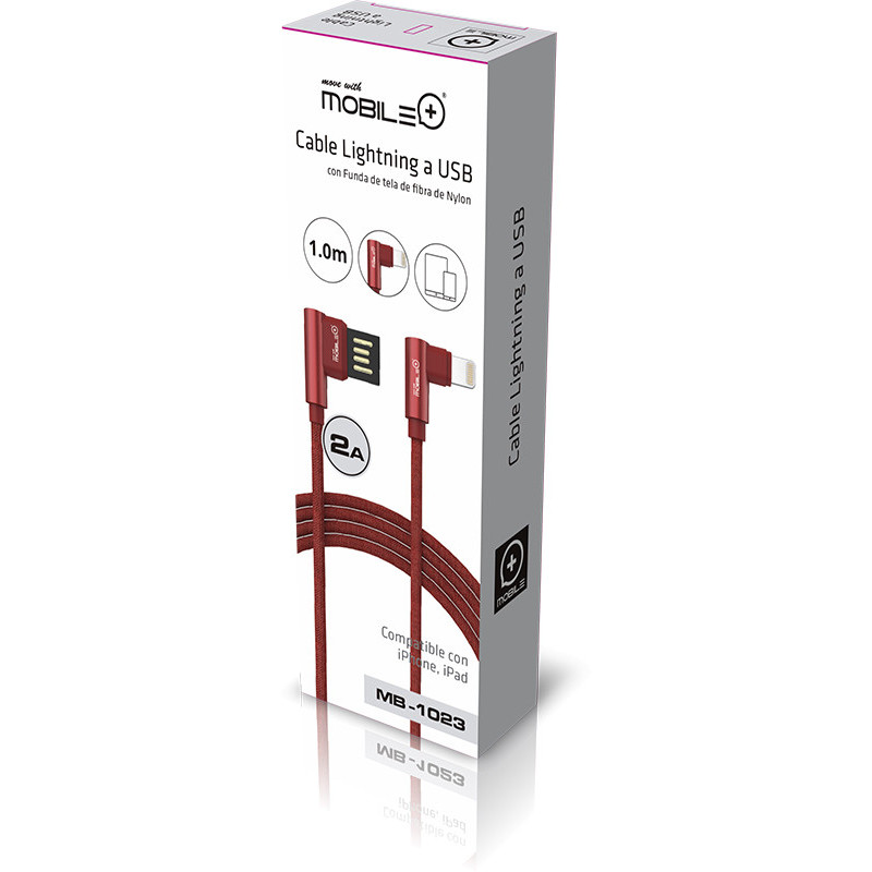 Thulos Cable De Datos Y Carga Lightning A USB. MOBILE+ MB-1023