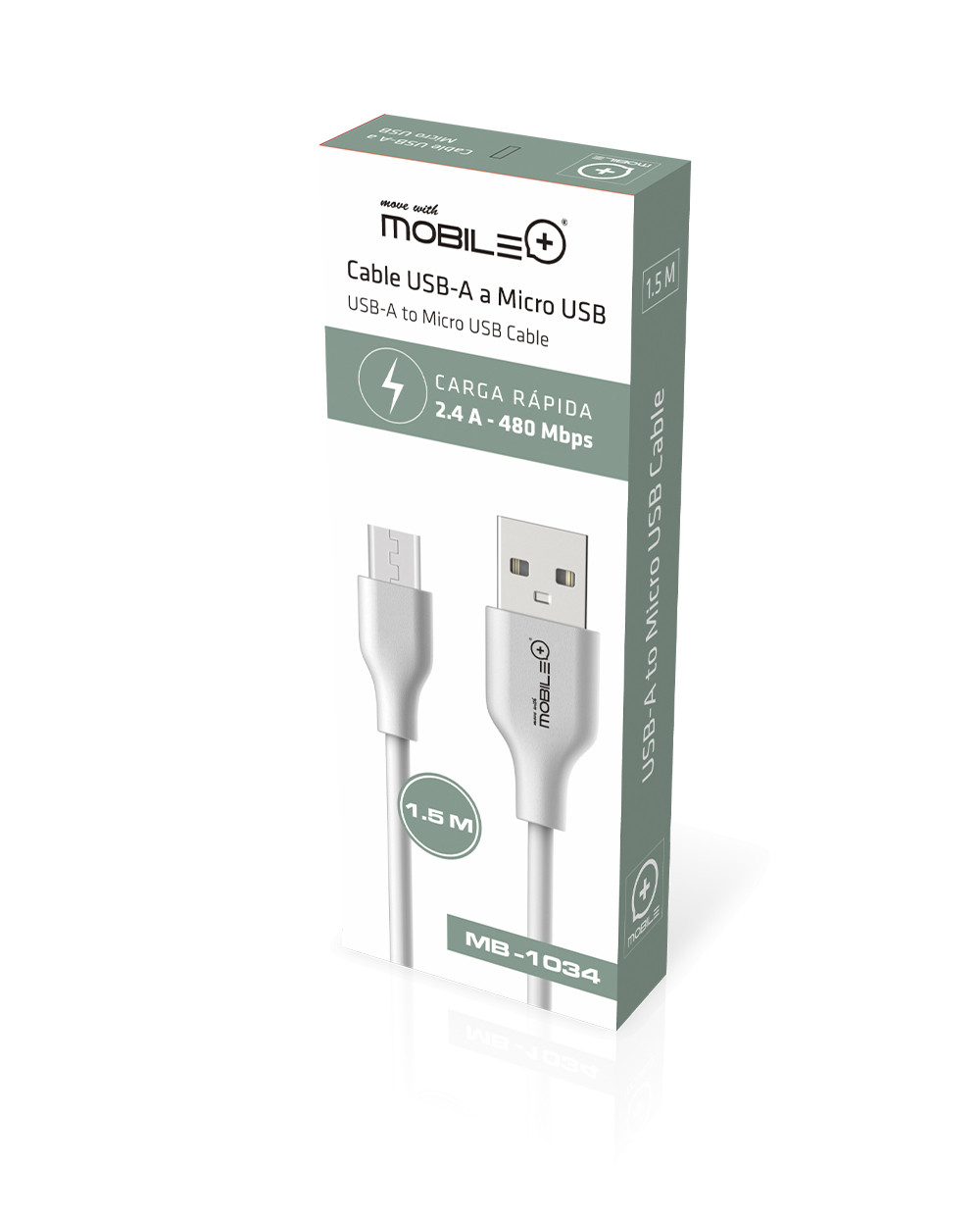 Thulos Cable USB-A A MICRO-USB Cable 1.5m. MOBILE+ MB-1034