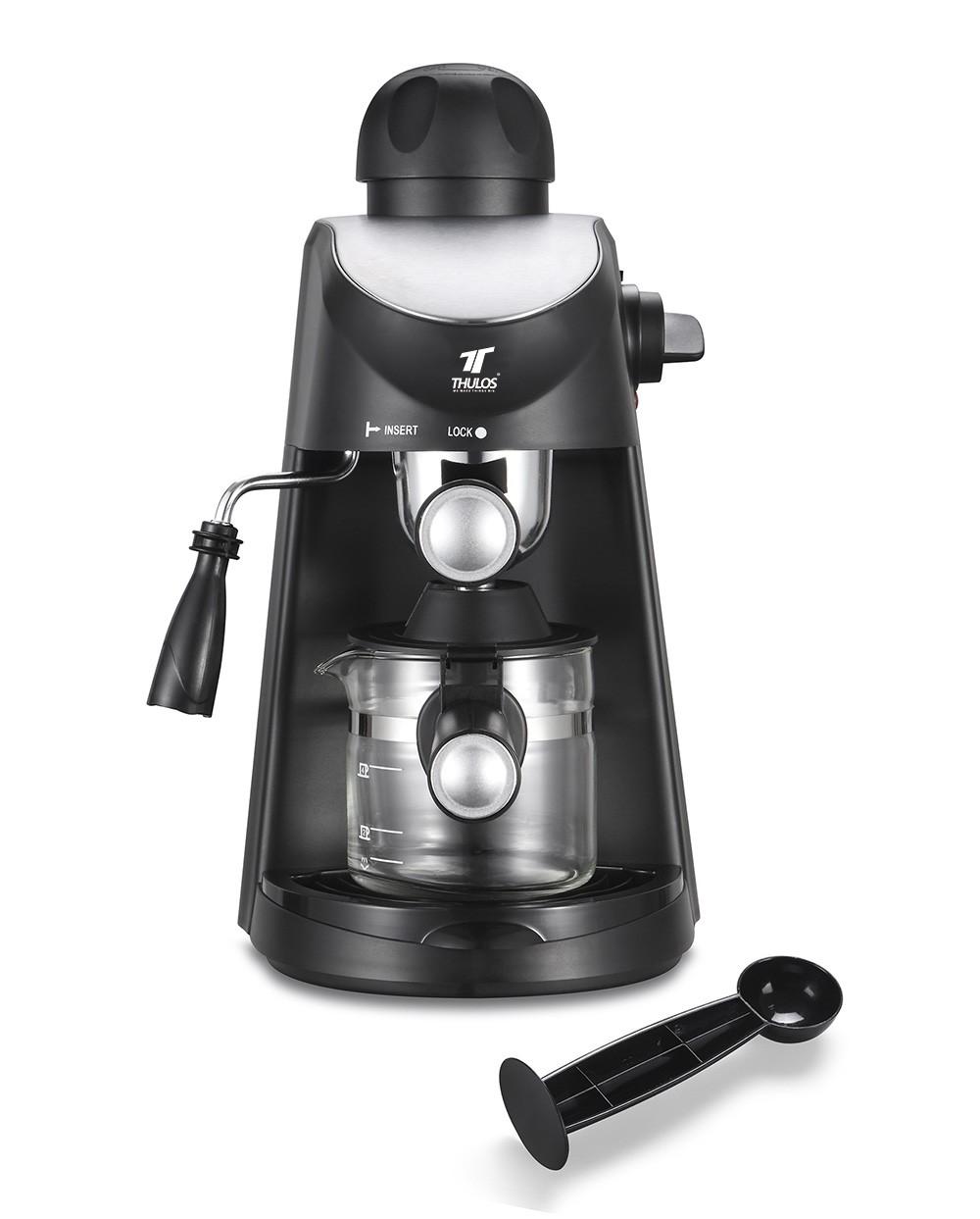 Thulos Cafetera Espresso 240ml 4 Tazas Jarra Cristal ERP. THULOS TH-CM05